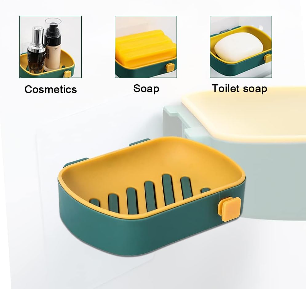 Self Adhesive Soap Dish Holder for Bathroom and Kitchen