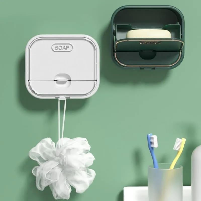 Waterproof Shower Soap Dish with Drainage Peel and Stick