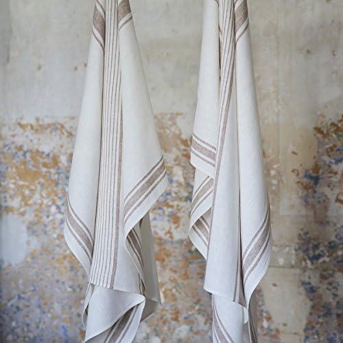 LinenMe Tuscany Beige Towel Set - 2 Bath 2 Hand Towels