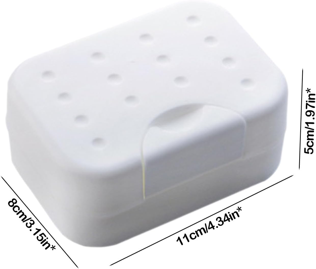 Leakproof Soap Holder with Lid for Bathroom Shower Travel