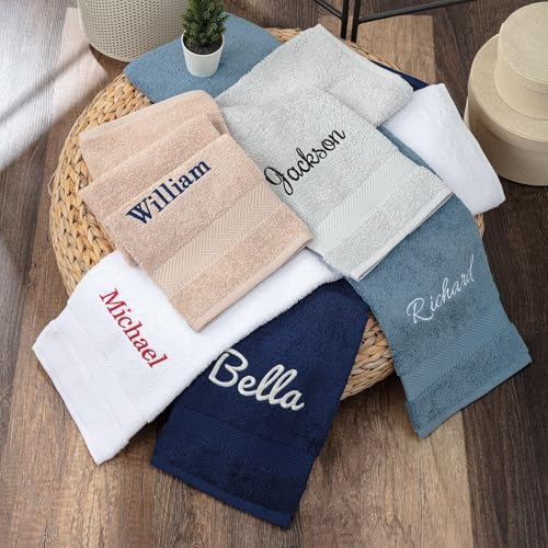Personalized Turkish Cotton Towel Set with Monogram