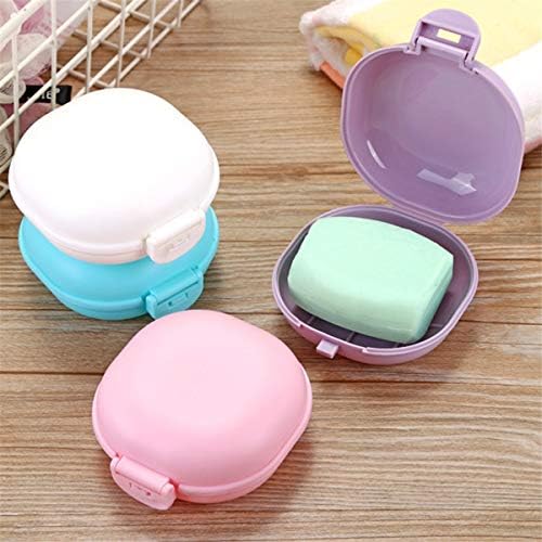 Winwinfly Purple Soap Holder Container Waterproof Portable Non-Slip