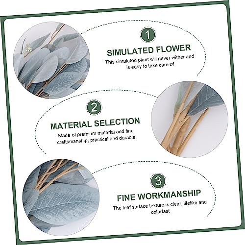 ABOOFAN Artificial Eucalyptus Leaf Branch Garland 1