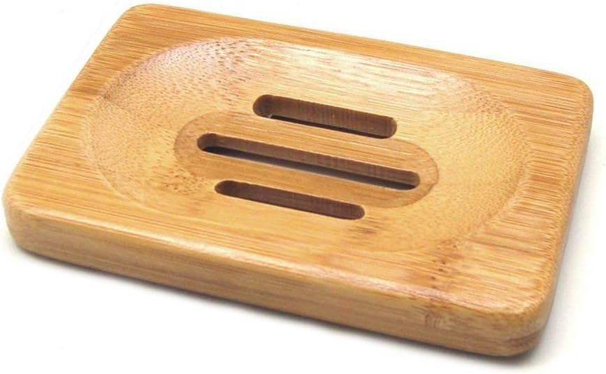 AKOAK Natural Bamboo Soap Dish Holder 1