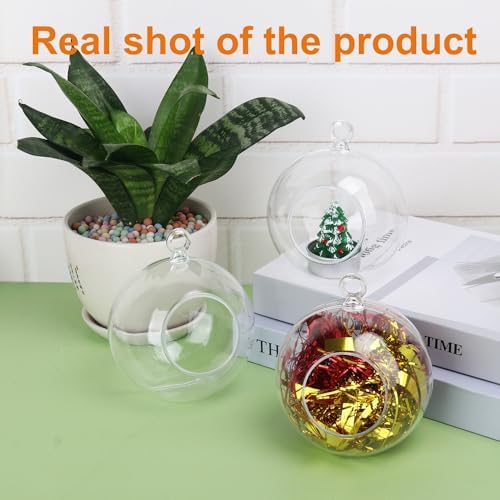 39 Pcs Clear Hanging Glass Orbs for Home Decor