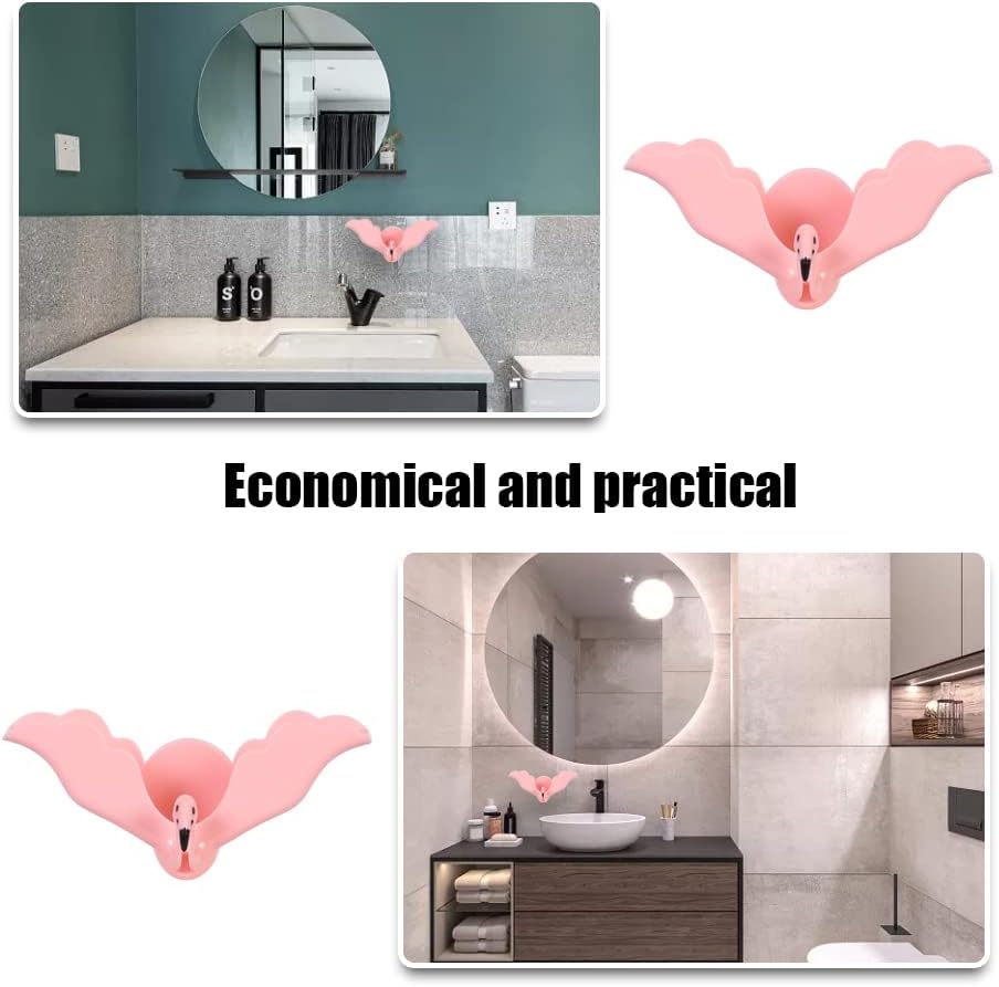 Flamingo Soap Dish Wall Mounted Holder for Home Kitchen Bathroom