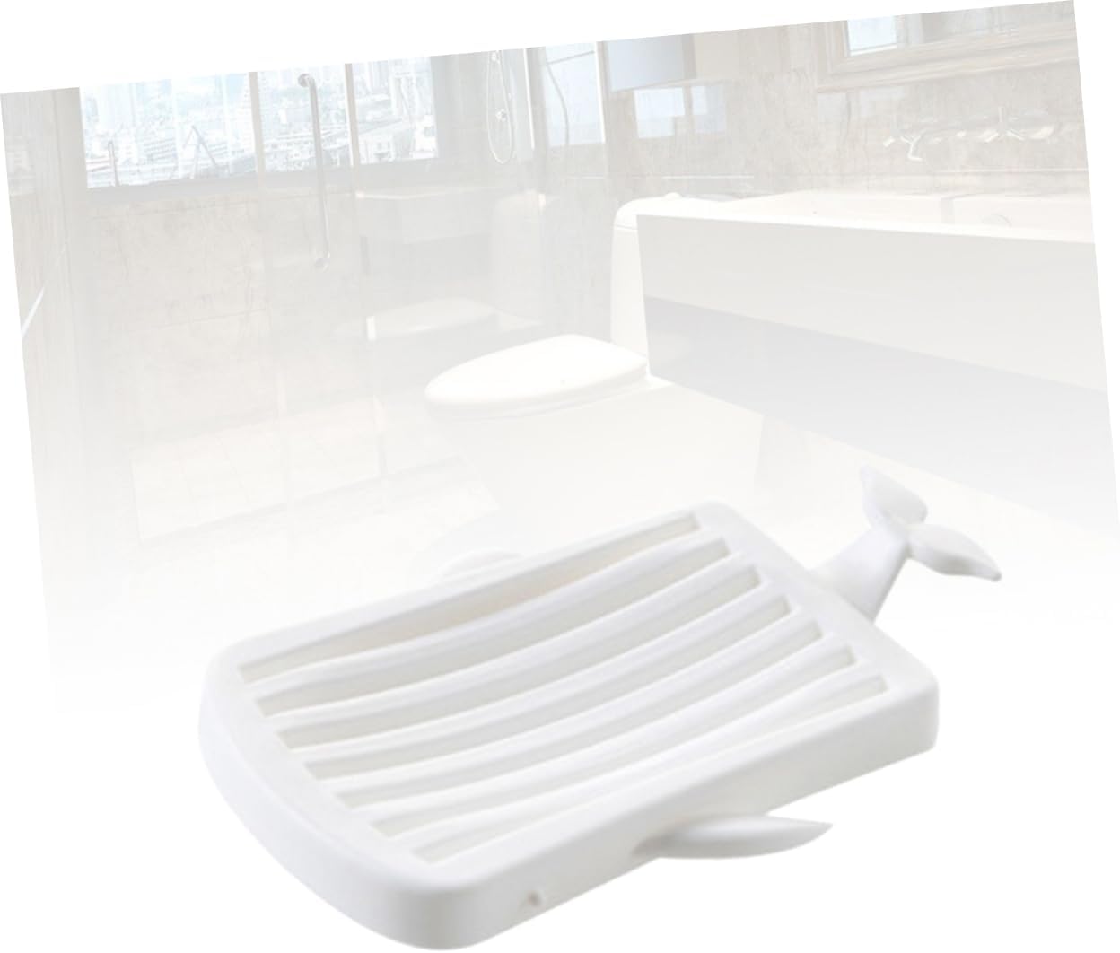 Cabilock Whale-Shaped Soap Dish with Drainage