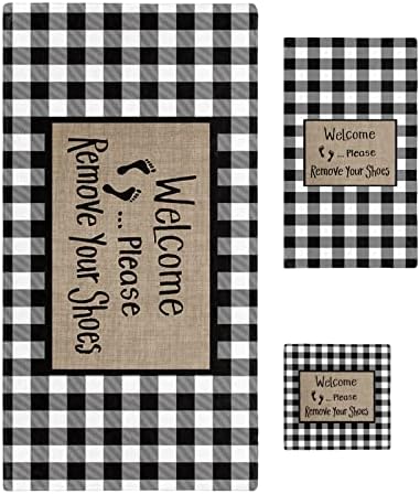 Funny Word Linen Texture Towel Set for Bathroom