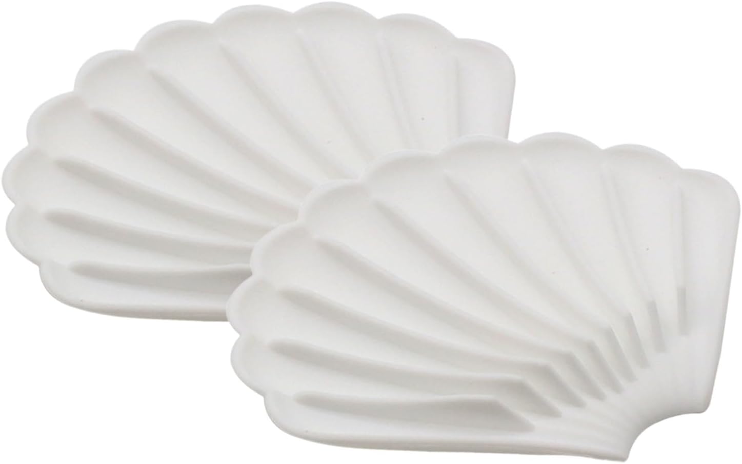 2Pcs Drain Silicone Soap Dish Non-Slip Soap Mat for Bathroom