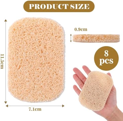 8 Pcs Non-Slip Soap Saver Pads for Shower Kitchen Bath