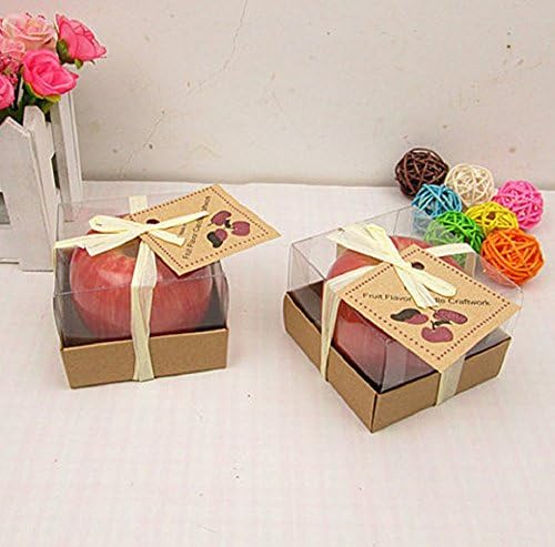 LRRH Red Apple Shaped Fragrant Candle 2PCS