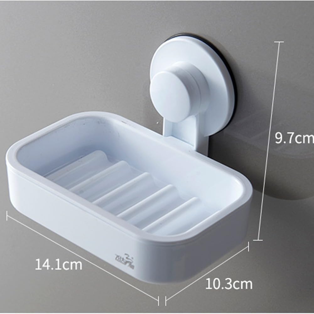 Suction Cup Soap Dish Removable Reusable Wall Mounted