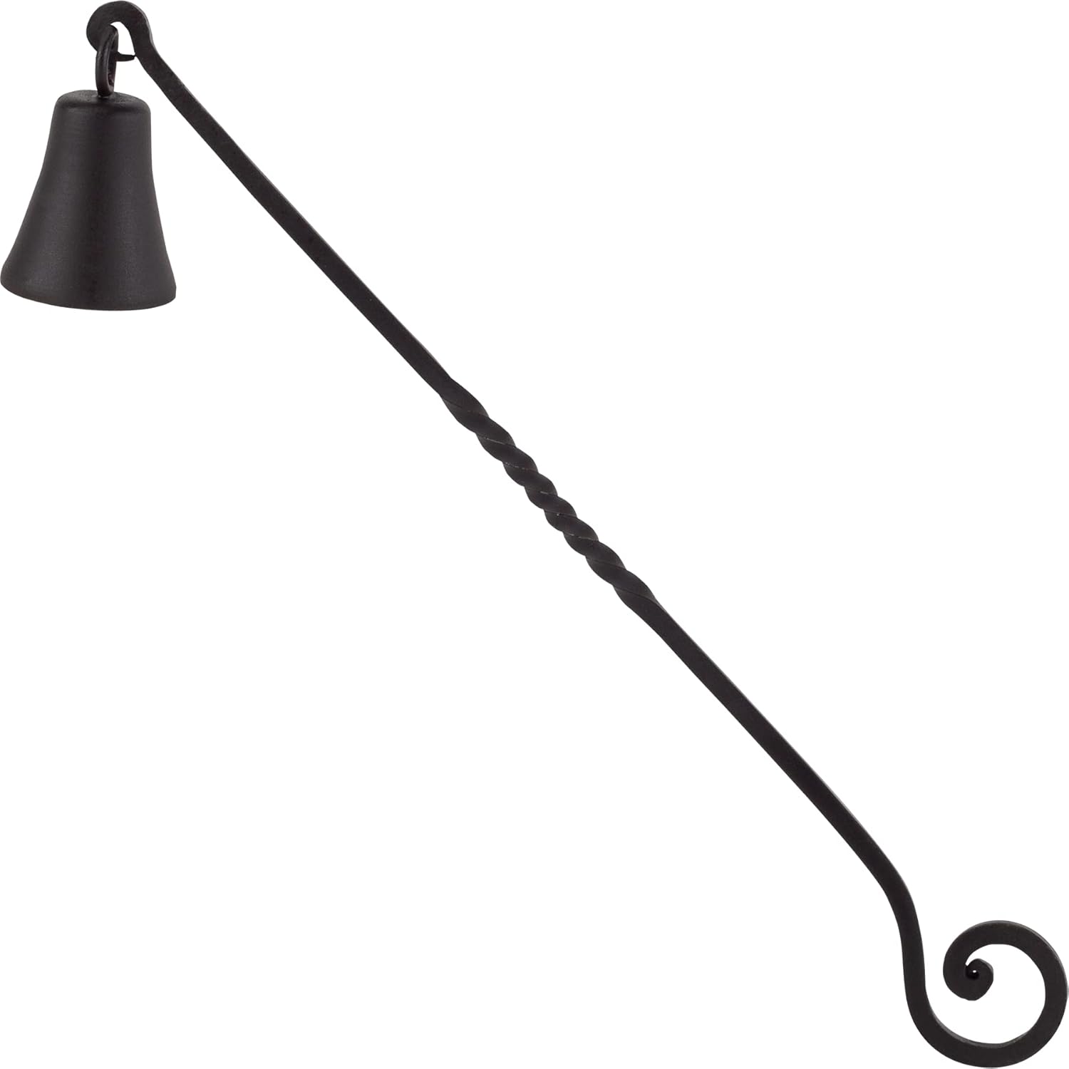 RTZEN Antique Bell Candle Snuffer - Handcrafted Wrought Iron Candlesnuffer with Long Handle