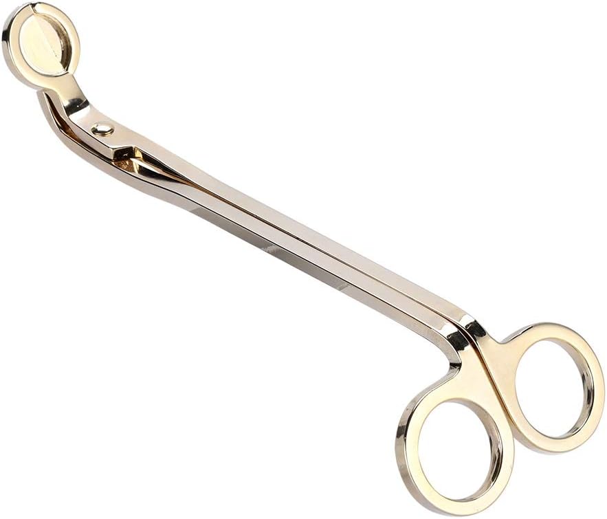 Beufee Gold Candle Wick Trimmer with Debris Tray