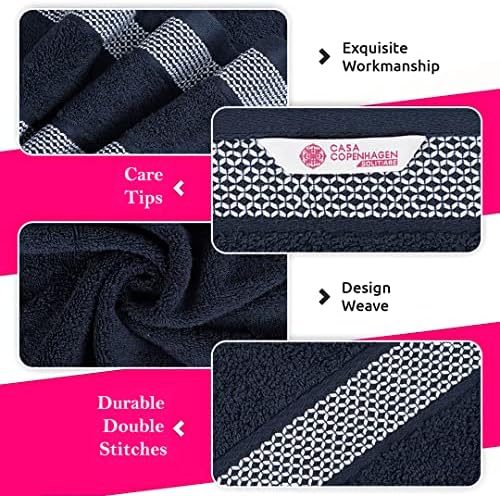 CASA COPENHAGEN Solitaire 6-Piece Towel Set