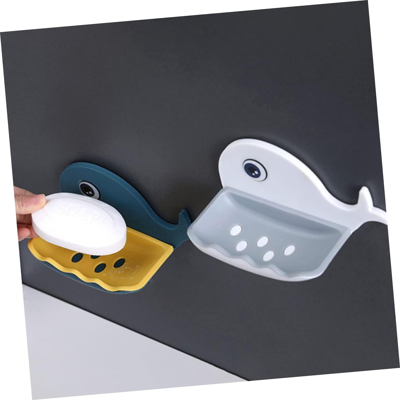 Alipis Whale Shaped Adhesive Soap Dish 1
