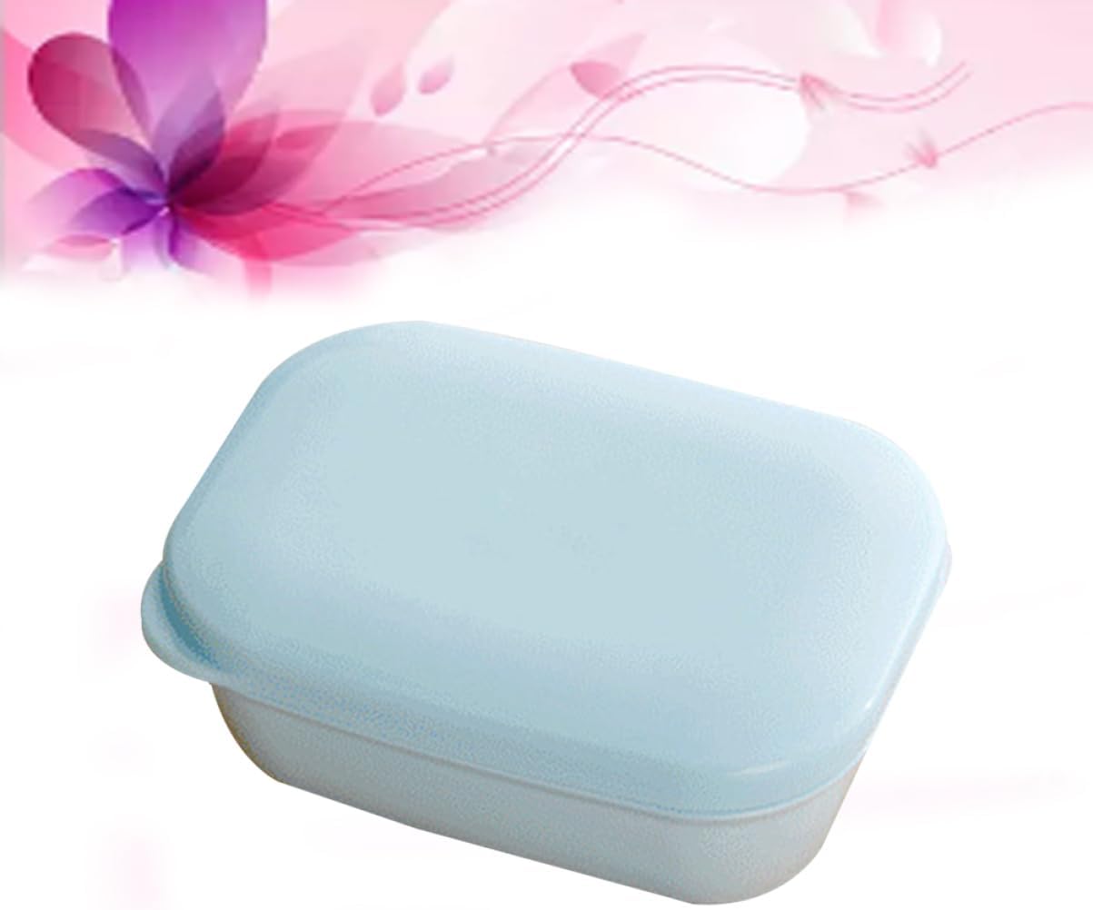 PRETYZOOM Leakproof Pp Soap Dish for Bathroom and Travel