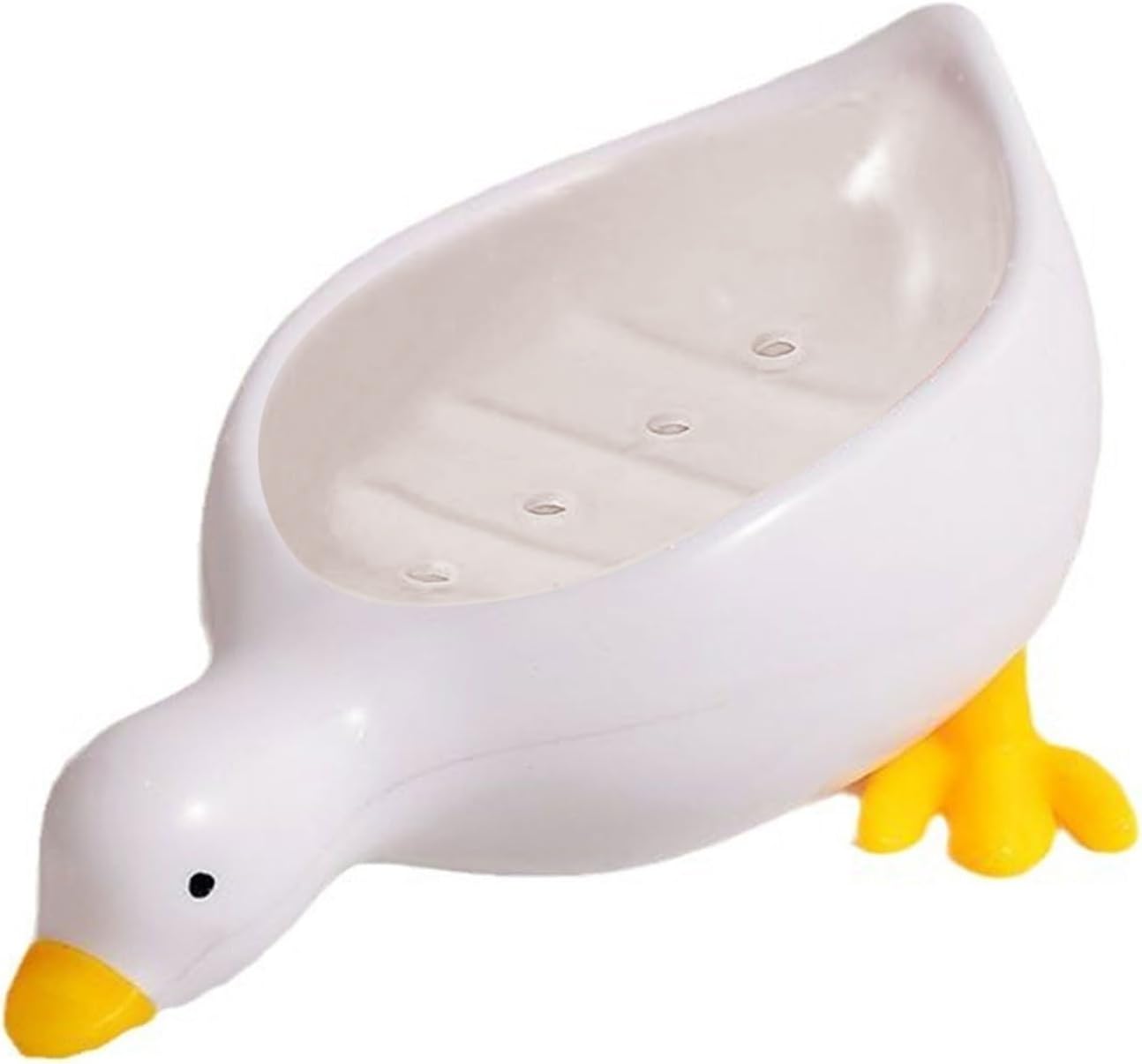 Duck Shape Soap Tray with Self Draining Design