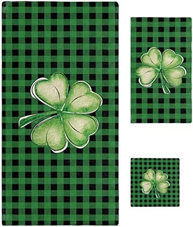 ZOE GARDEN Green Shamrock Microfiber Towel Set