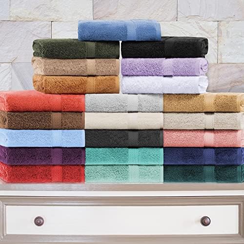 Superior Egyptian Cotton 3-Piece Towel Set in Red