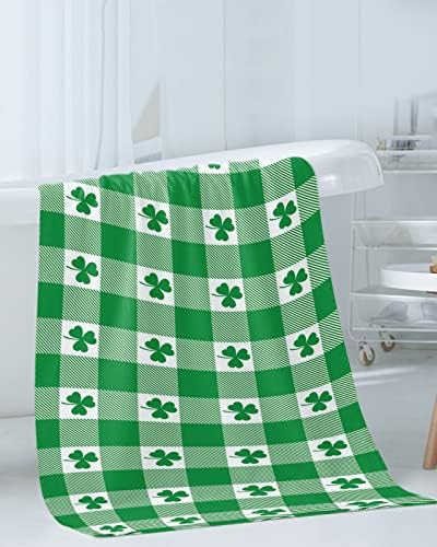 ZOE GARDEN Buffalo Plaid Shamrock Towel Set 1