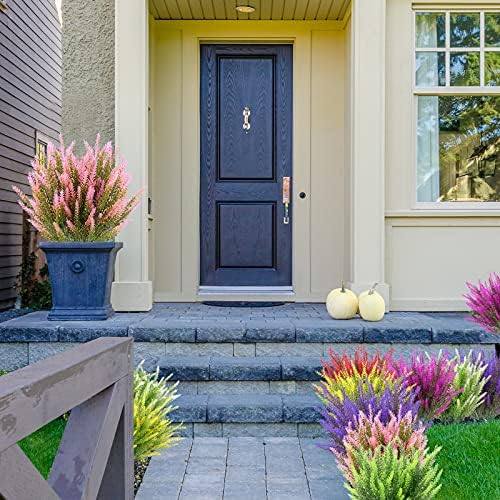 ZEOSTARO Artificial Lavender Flowers 12 Bundles UV Resistant