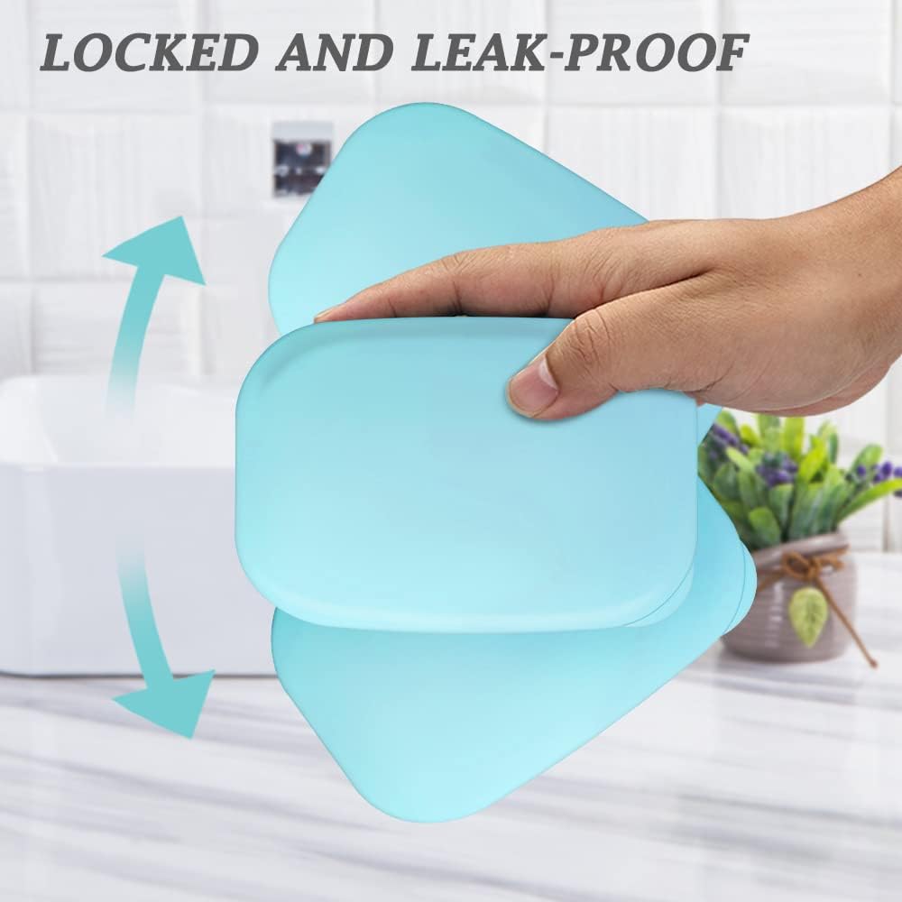 Traveling Soap Holder with Leak-Proof Lid and Drainage Layer 1