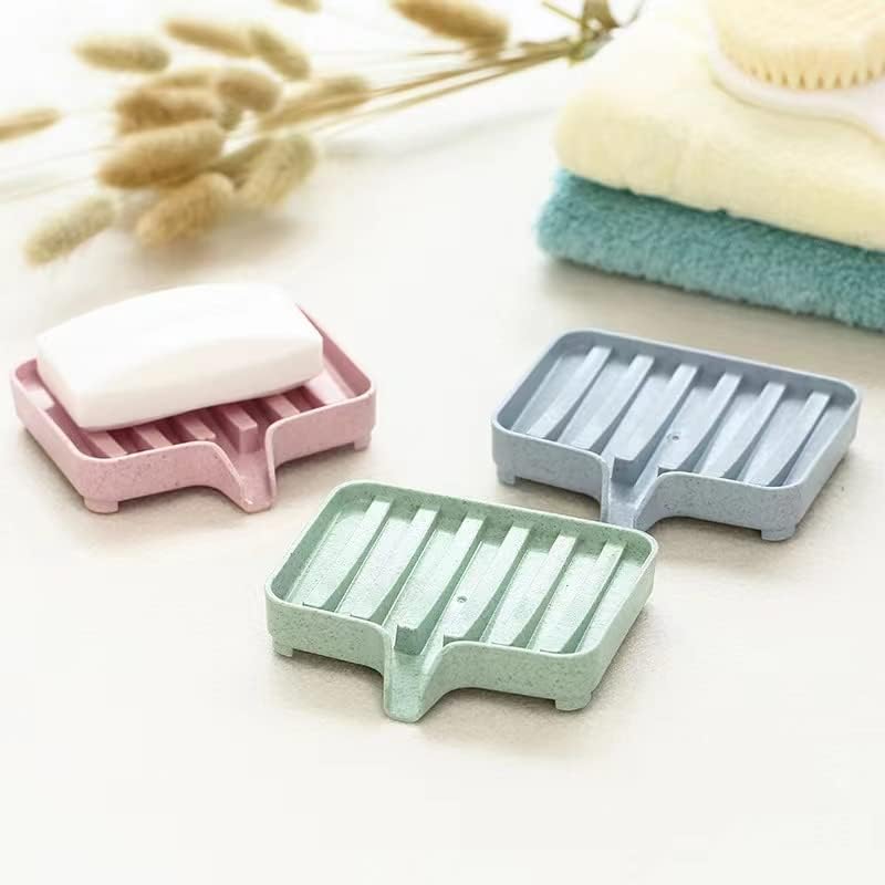 ZNREUHA 3 Pcs Self Draining Shower Soap Dishes