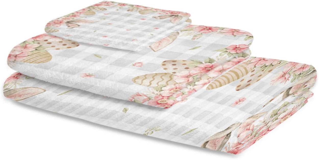 ZOE GARDEN Easter Bunny Ears Bathroom Towel Set
