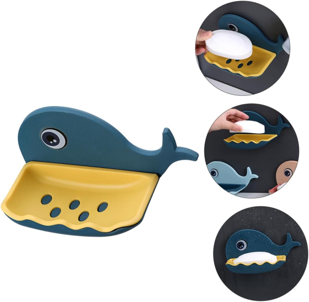 Zerodeko Whale Shape Wall Hanging Soap Holder