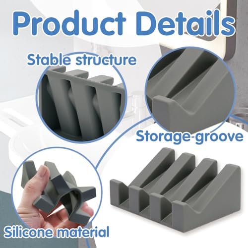 Imtos Soap Dishes with Suction Gray