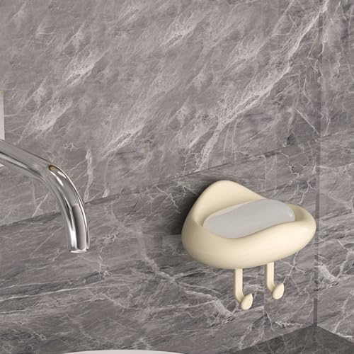 No-Hole Suction Cup Soap Dish for Shower Wall Mount