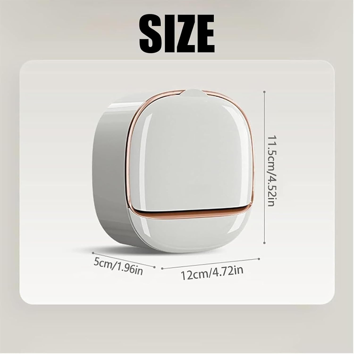 Luxury Soap Holder with Flip Lid and Drain Tray 1
