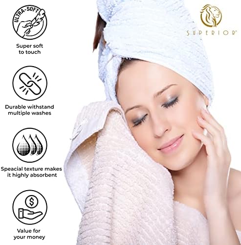 Superior Cotton 6-Piece Towel Set Charcoal