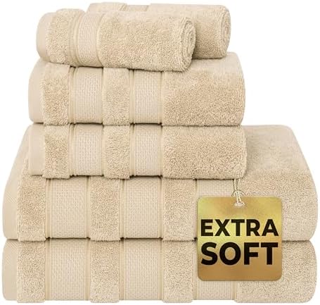 American Soft Linen Salem 6 Piece Bath Towel Set 1