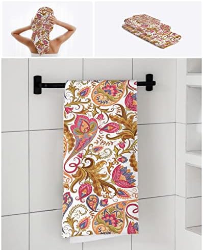 ZOE GARDEN Colorful Paisley Floral Towel Set