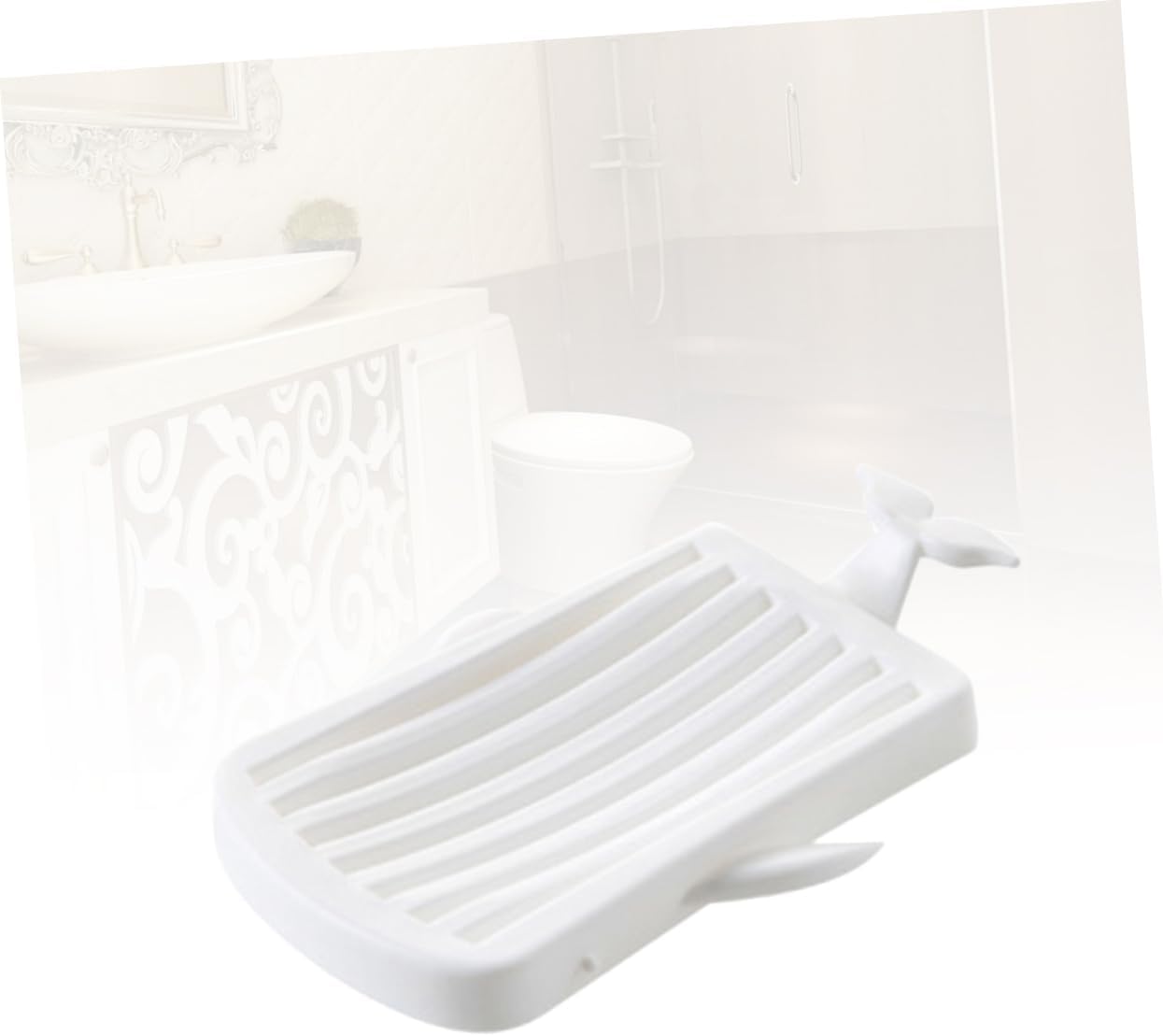 Cabilock Whale-Shaped Soap Dish with Drainage