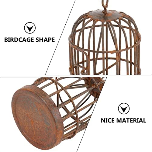 YARNOW 2pcs Miniature Bird Cage Decorative Lantern