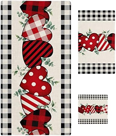Smile Sunflower 3 Pcs Bath Towel Set Valentines Day Design