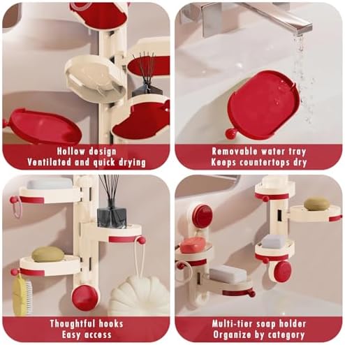 Dayinkes Suction Cup Soap Dish for Shower Wall 1