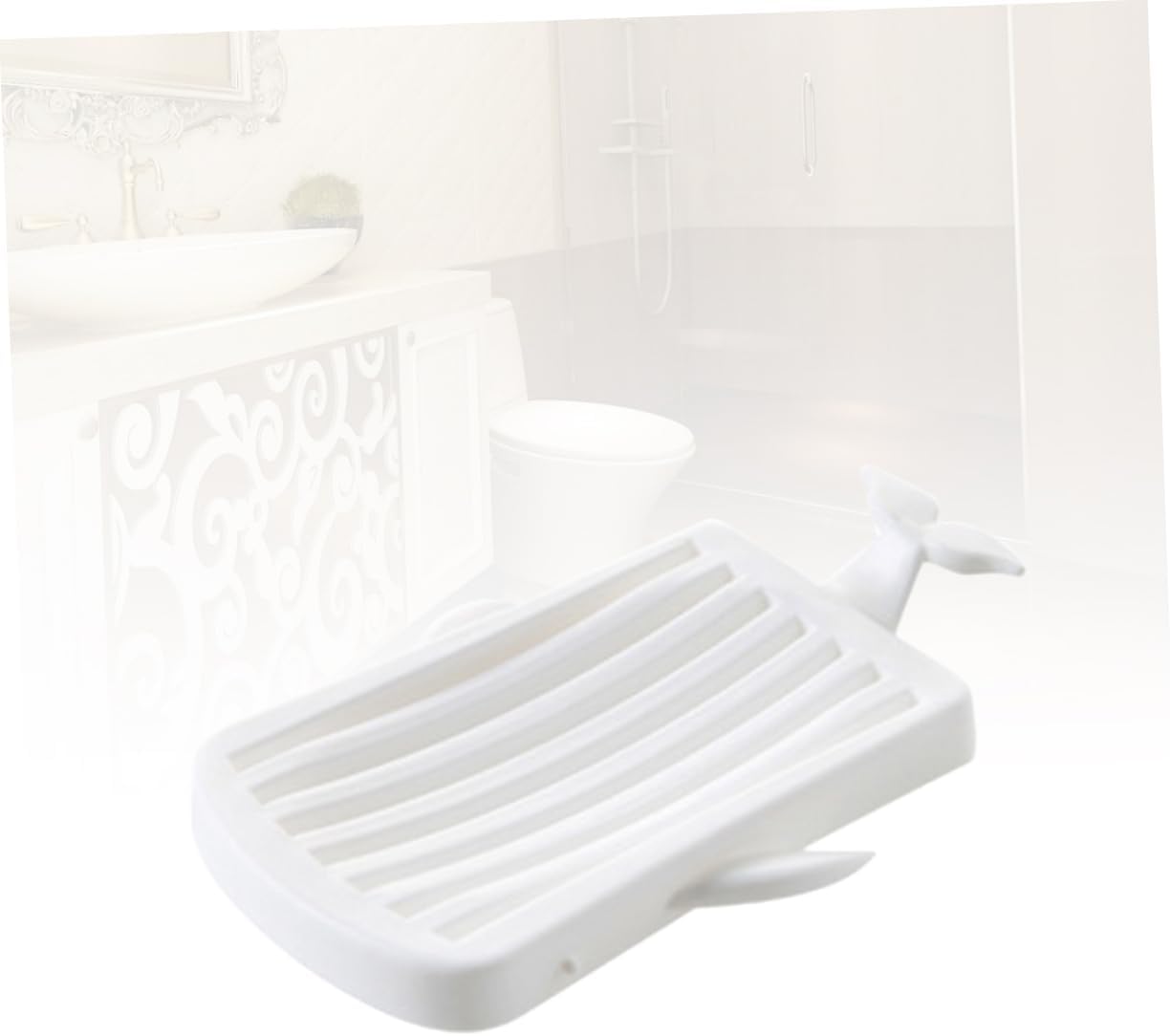 Yardwe Leaf Shape Soap Holder for Bathroom