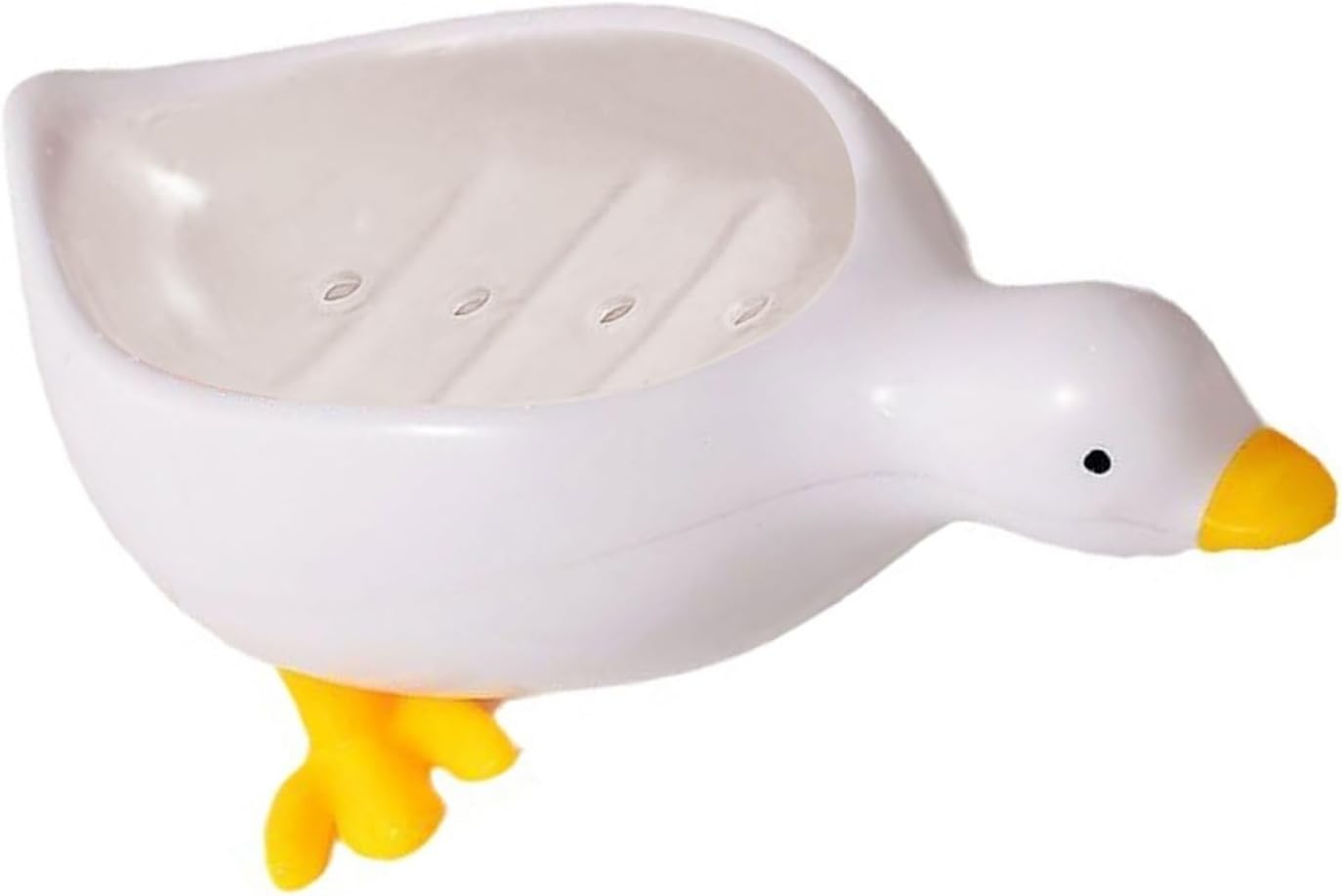 Duck Shape Soap Tray with Self Draining Design