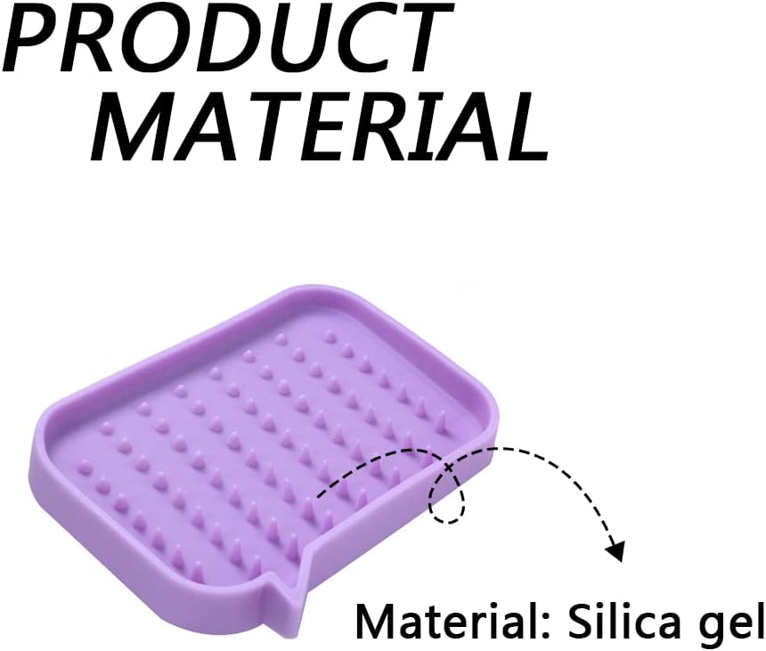 WonMaiDangGX Silicone Soap Holder for Bathroom and Kitchen