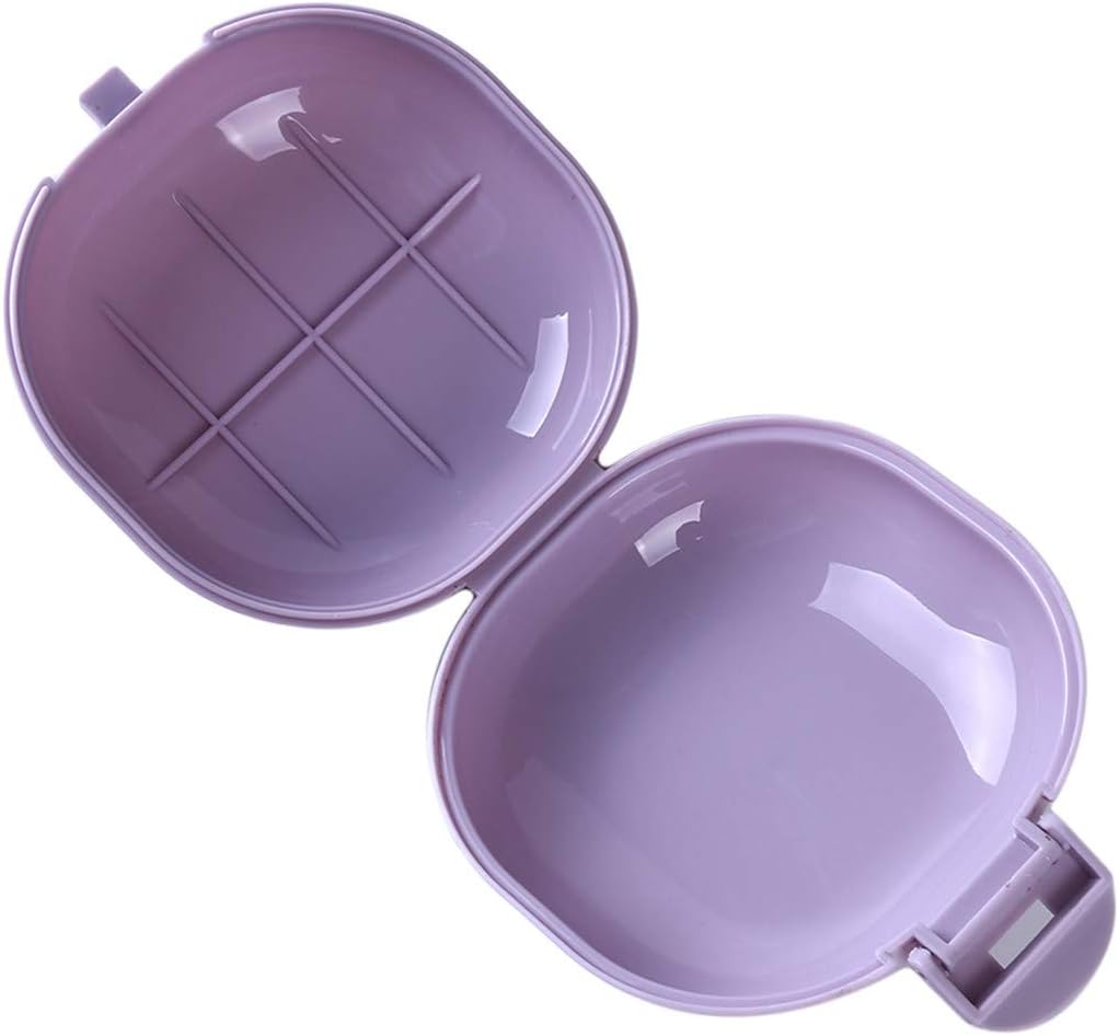 Winwinfly Purple Soap Holder Container Waterproof Portable Non-Slip