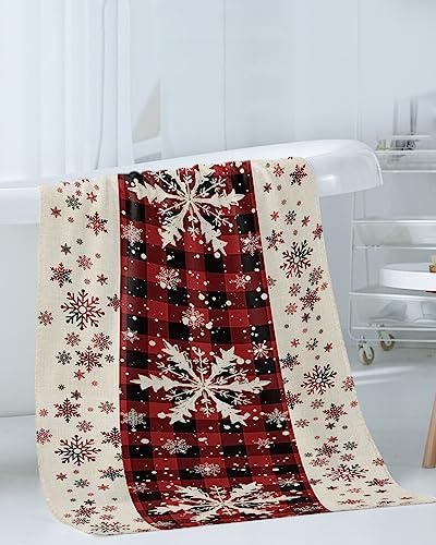 ZOE GARDEN 3-Piece Christmas Snowflake Towel Set