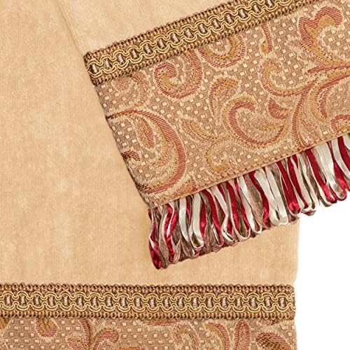 Sherry Kline Light Gold Swirl Paisley 3-Piece Towel Set