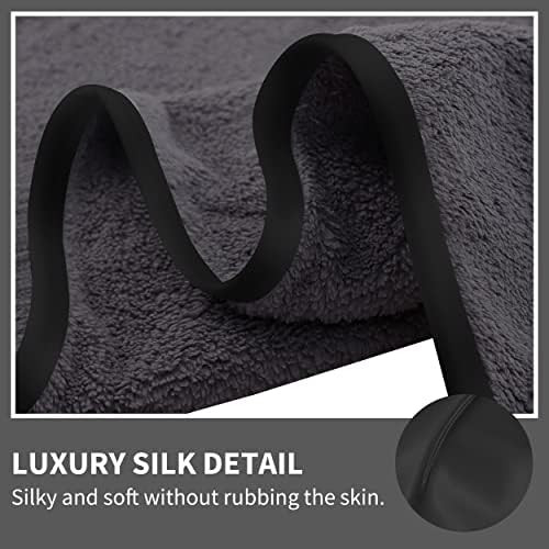 Cosy Family 8-Piece Microfiber Towel Set - Dark Grey