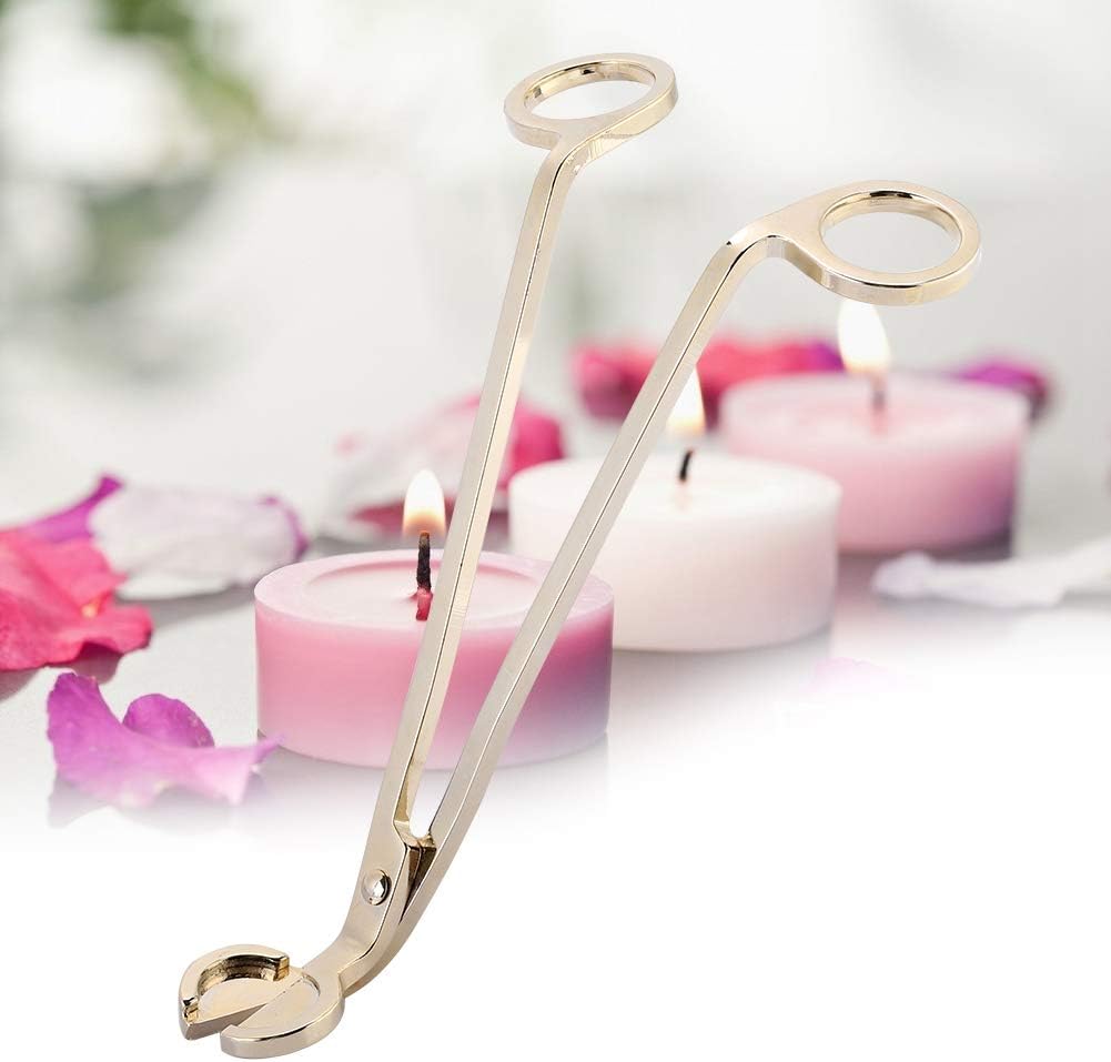 Beufee Gold Candle Wick Trimmer with Debris Tray
