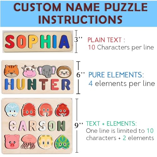 Personalized Wooden Name Puzzle for Kids