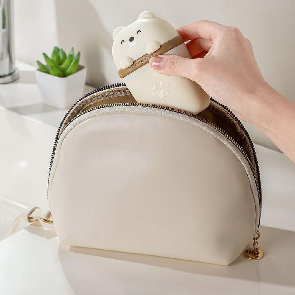 Cartoon Bear Soap Dish Portable Travel Holder